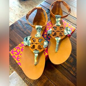 Tory Burch Scarf Thong Sandals
